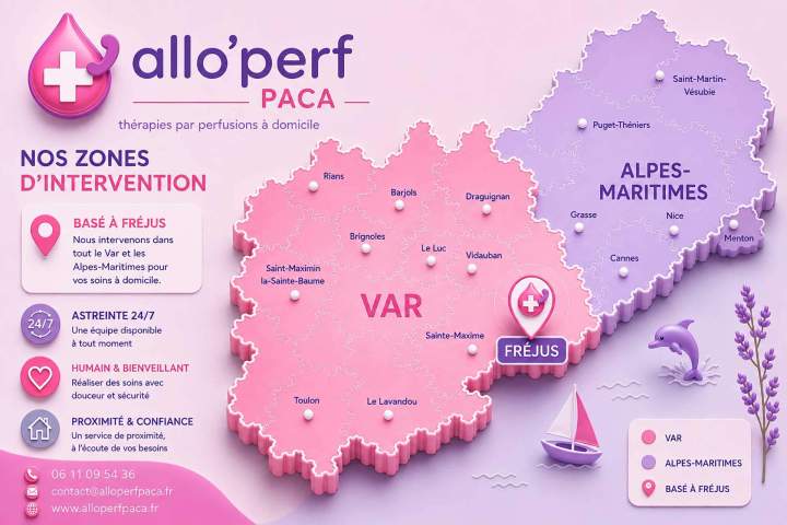Zones d'intervention Fréjus